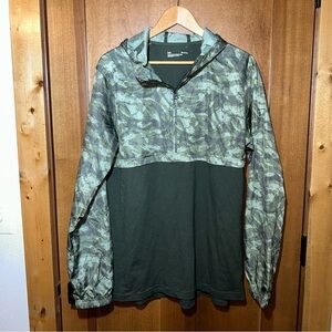 Under Armour- UA Men’s Sportstyle Anorak Windbreaker - Fitted‎ Green Camo Sz L